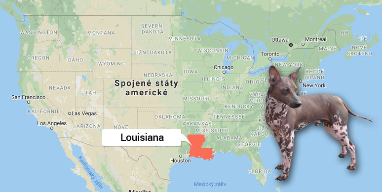 Mapa USA - Louisiana