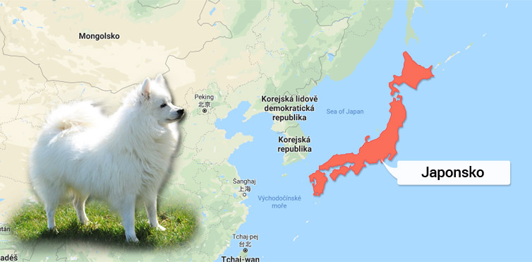 Mapa Japonsko